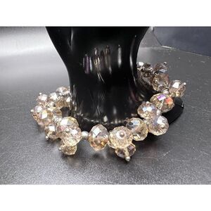 Champagne Cluster Stretch Bracelet